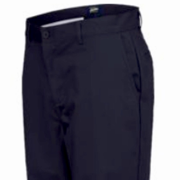 NWT Young Mens Flat Front Navy School Uniform Pants 33 x 30 - Picture 4 of 9